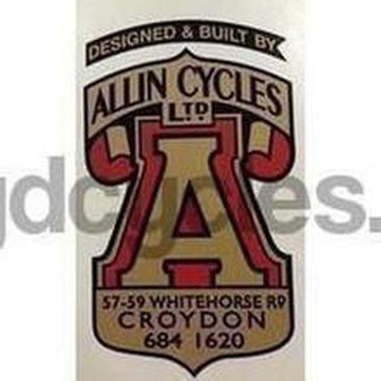 ALLIN head or seat tube crest decal. - H Lloyd Cycles