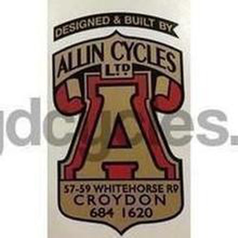 ALLIN head or seat tube crest decal.