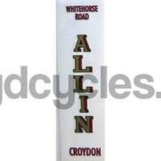 ALLIN seat tube decal. - H Lloyd Cycles