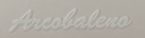 Eddy Merckx Arcobaleno top tube decal