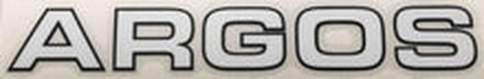 ARGOS downtube decal in white with black edge - H Lloyd Cycles