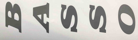 Basso Seat Tube decal