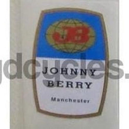 BERRY - Johnny Berry, Manchester. Seat tube decal. - H Lloyd Cycles