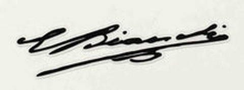 BIANCHI signature for top tube.