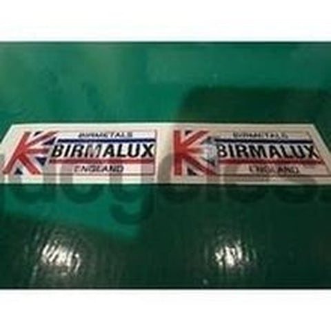 BIRMALUX rim decals.