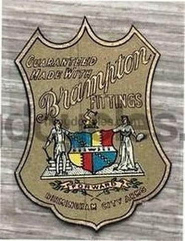 BRAMPTON beautiful "guaranteed made with Brampton fittings" NOS