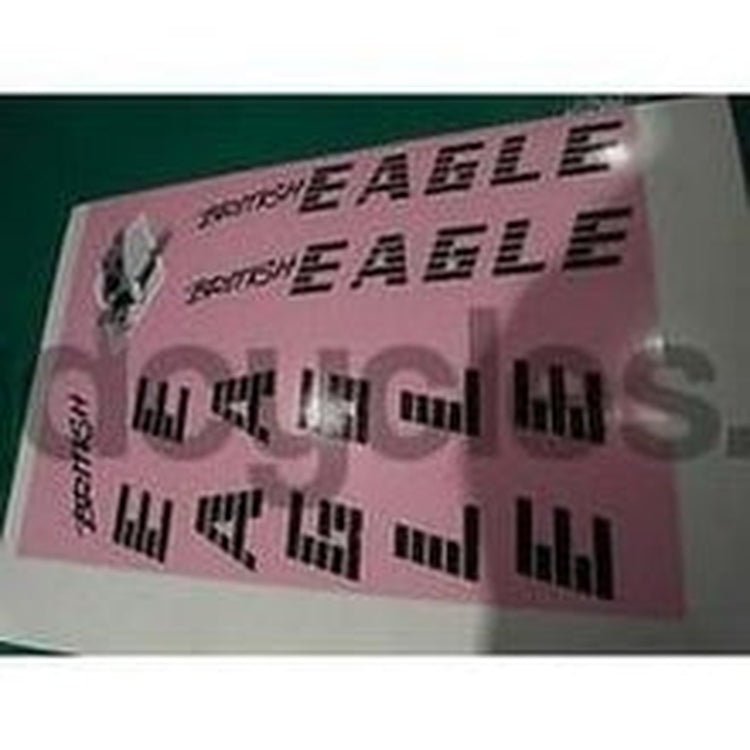 BRITISH EAGLE decal set for 1980's frames. - H Lloyd Cycles