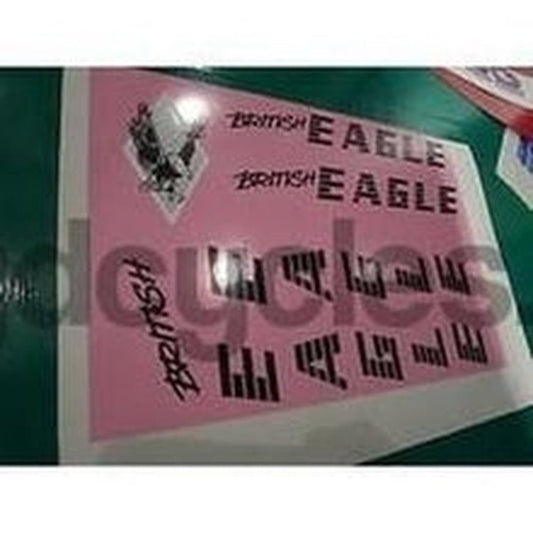 BRITISH EAGLE decal set for 1980's frames. - H Lloyd Cycles