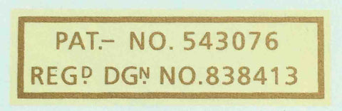 BSA. Paratroopers bicycle patent/design number transfer.