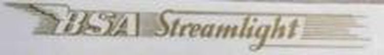 BSA "Streamlight" downtube transfer. - H Lloyd Cycles
