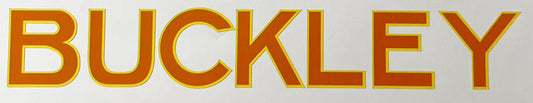Buckley Downtube decal - H Lloyd Cycles