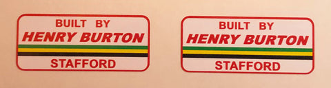 Henry Burton Rim decals