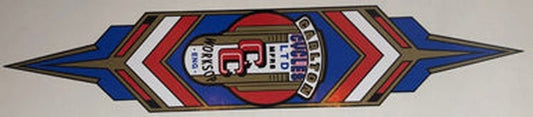 CARLTON fancy seat tube transfer with double central "CC" portion (Carlton Cycles). - H Lloyd Cycles