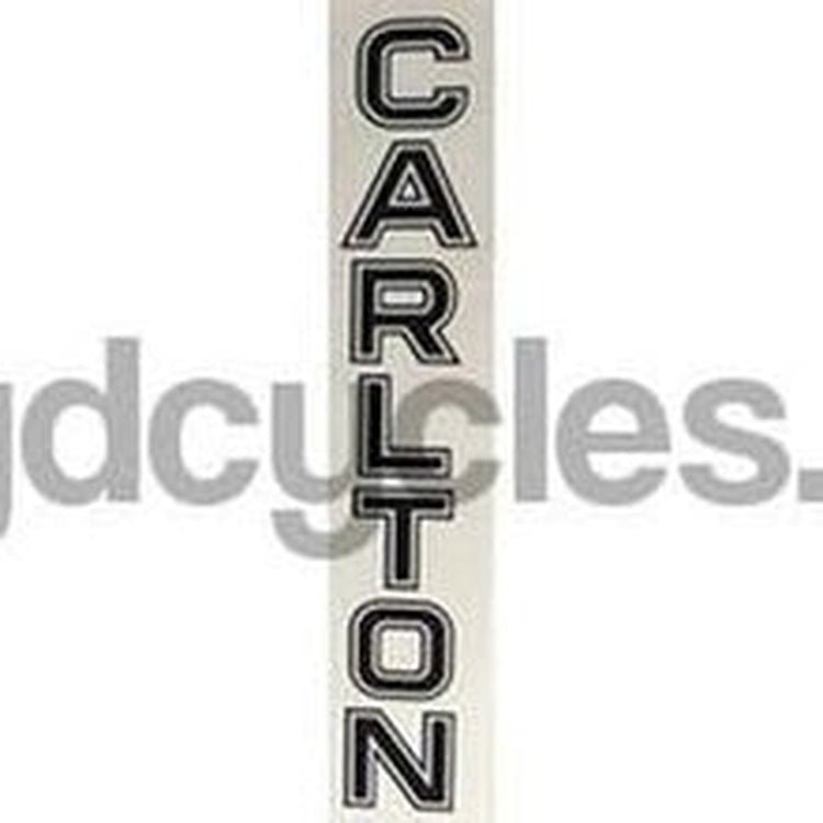 CARLTON vertical seat decal. - H Lloyd Cycles