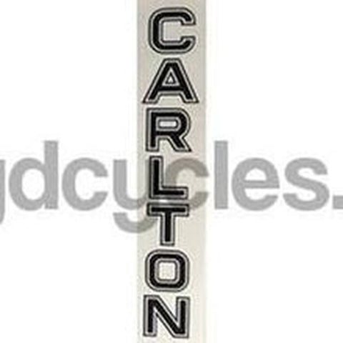 CARLTON vertical seat decal.