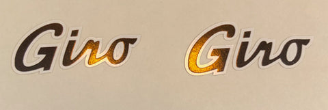 Carlton Giro Top tube decal