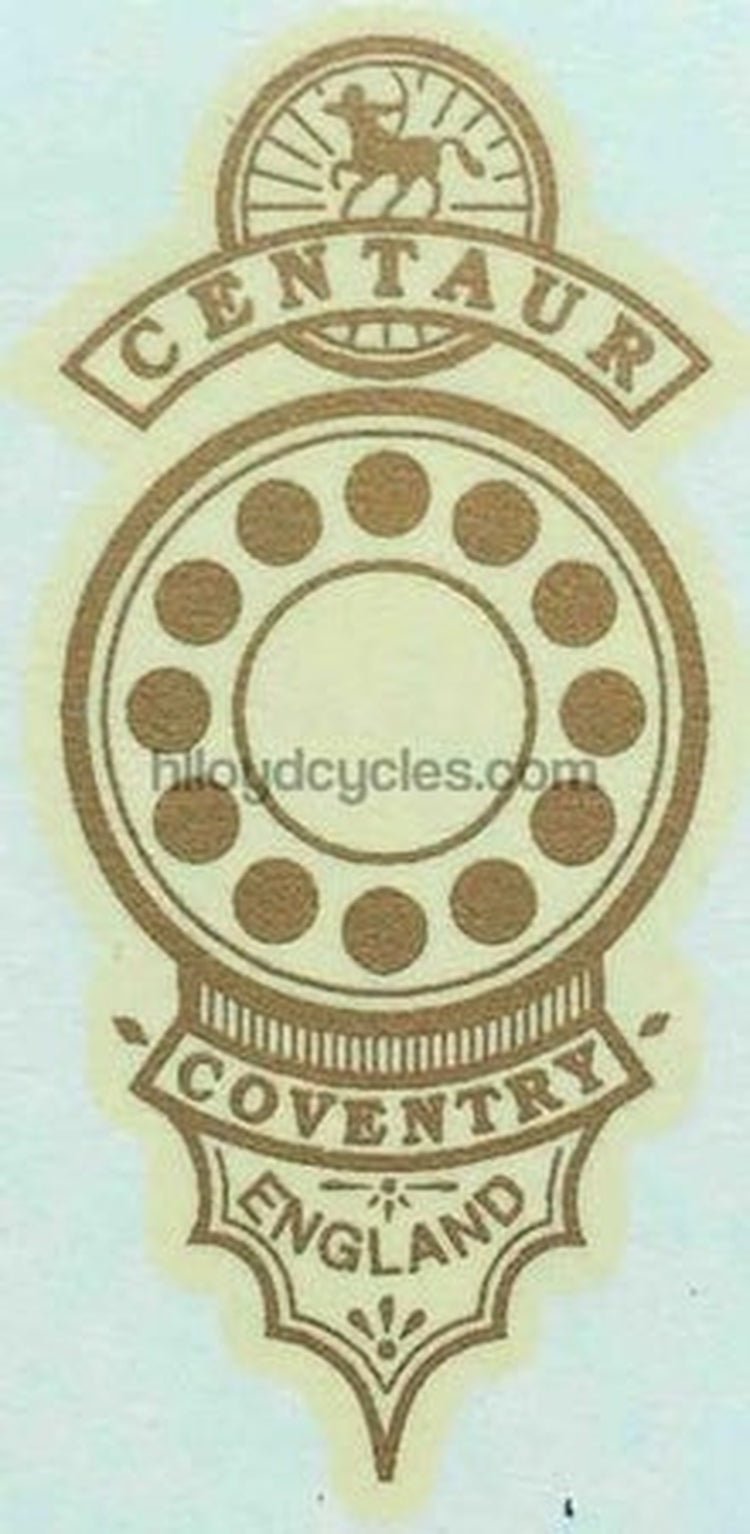 CENTAUR head/seat crest. - H Lloyd Cycles