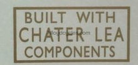 CHATER LEA "Built with Chater Lea components".