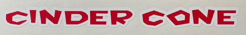 Kona Cinder cone top tube decal