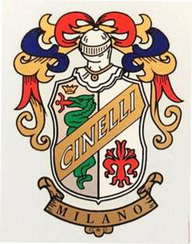CINELLI Multicolour head/seat transfer.