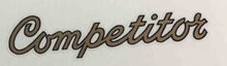 Claud Butler Competitor top tube decal - H Lloyd Cycles