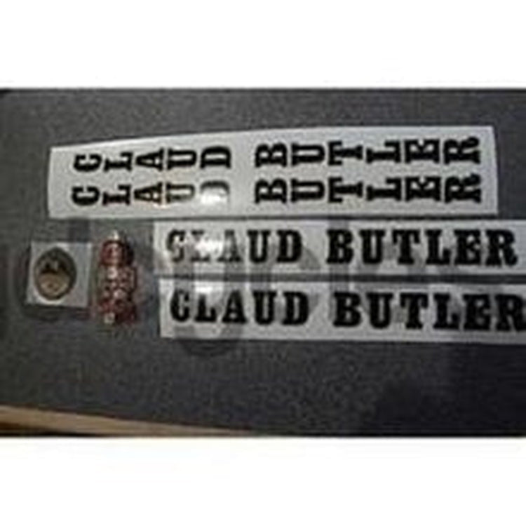 CLAUD BUTLER decal set AND METAL BADGE - H Lloyd Cycles