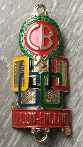 CLAUD BUTLER Olympic Ring Metal Headbadge