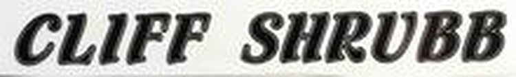 Cliff Shrubb Down tube decal - H Lloyd Cycles
