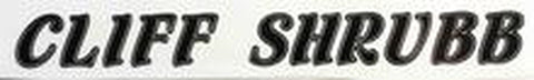 Cliff Shrubb Down tube decal