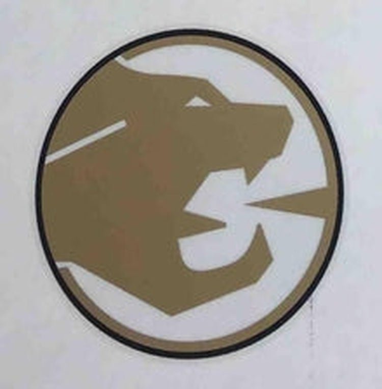COUGAR head decal. Spitting cats head. - H Lloyd Cycles