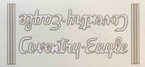 COVENTRY EAGLE downtube double decal