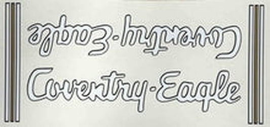 COVENTRY EAGLE downtube double decal - H Lloyd Cycles