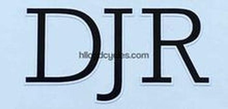 D RUSSELL down tube decal - H Lloyd Cycles