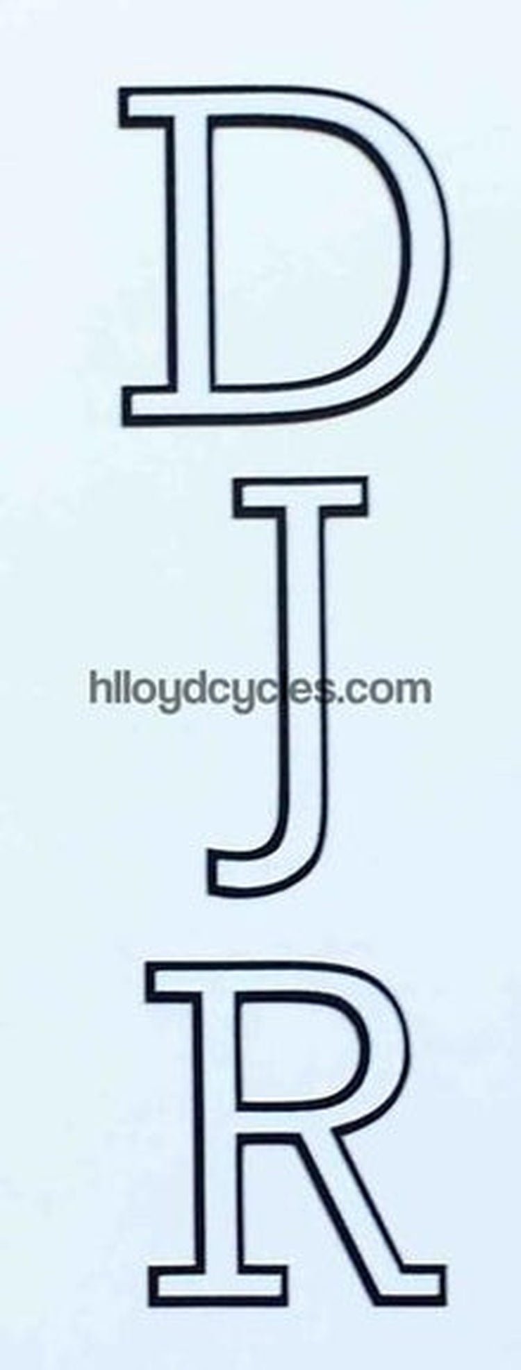 D RUSSELL seat tube decal - H Lloyd Cycles