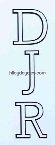 D RUSSELL seat tube decal