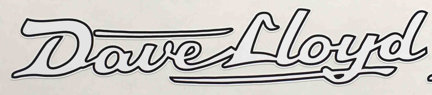 DAVE LLOYD downtube decal. - H Lloyd Cycles