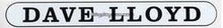 DAVE LLOYD downtube decal. - H Lloyd Cycles