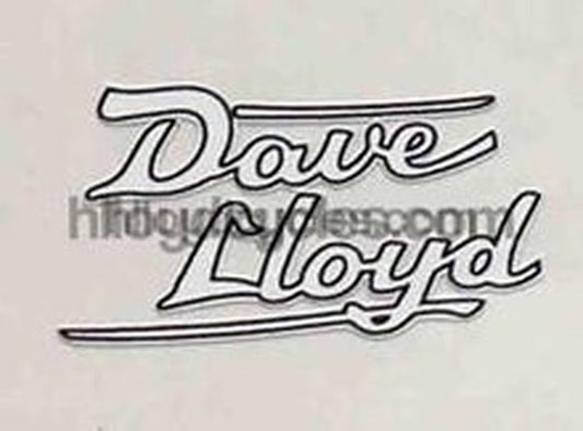 Dave Lloyd Rear Seat Tube decal - H Lloyd Cycles