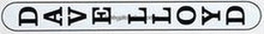 DAVE LLOYD seat tube decal. - H Lloyd Cycles