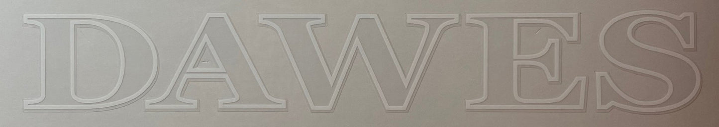 Dawes downtube decal - H Lloyd Cycles