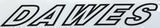 DAWES downtube decal.