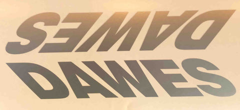 Dawes Downtube Decals Handed Pair