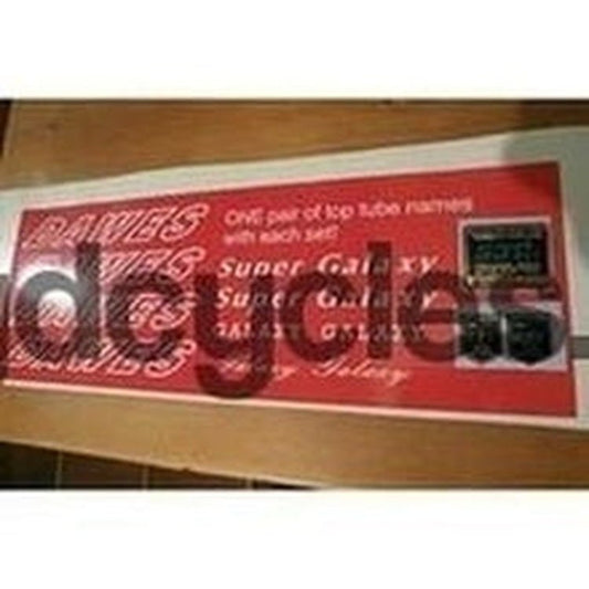 DAWES GALAXY/SUPER GALAXY decals. Complete set incl 531 - fantastic! - H Lloyd Cycles