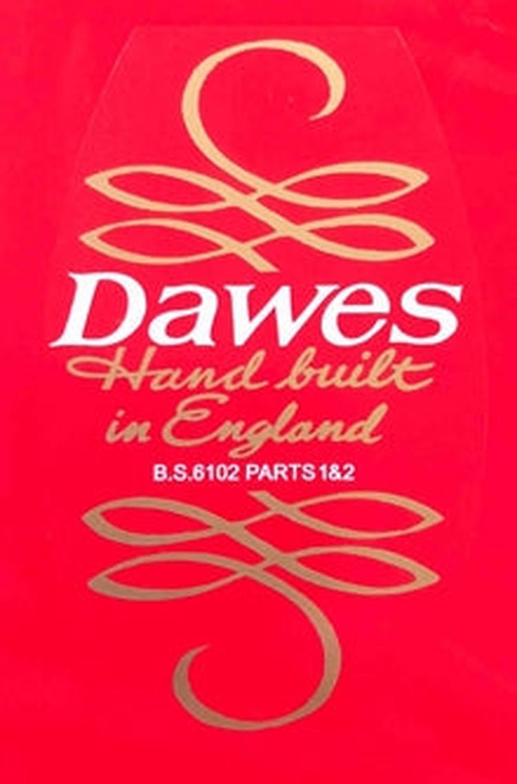 DAWES Hand built in England decal - H Lloyd Cycles