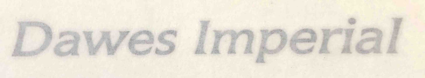 Dawes Imperial top tube decal - H Lloyd Cycles