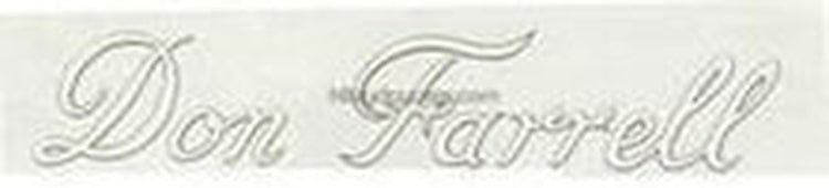 Don Farrell Script Down tube - H Lloyd Cycles