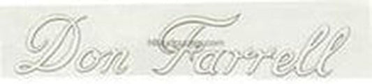 Don Farrell Script Down tube - H Lloyd Cycles