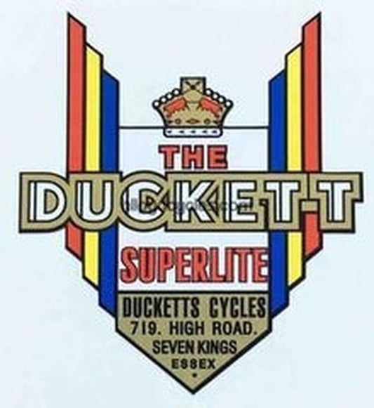 DUCKETT head/seat crest. - H Lloyd Cycles