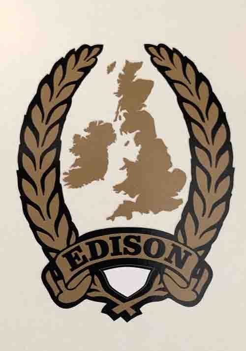 Edison Head Decal - H Lloyd Cycles