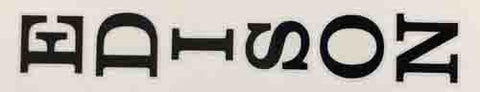 Edison Seat tube decal